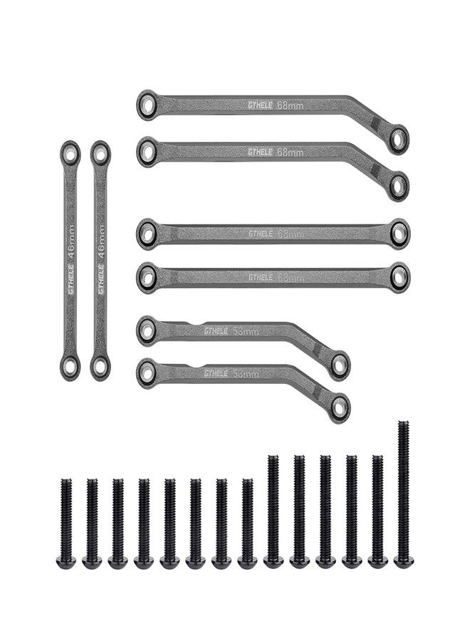 GTHELE High Clearance 4 Links Set Aluminum Linkage for Traxxas 1/18 TRX4M Upgrade Parts RC Crawler Car (Titanium) - Image 4